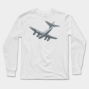 Jet Airliner Touchdown Retro Long Sleeve T-Shirt